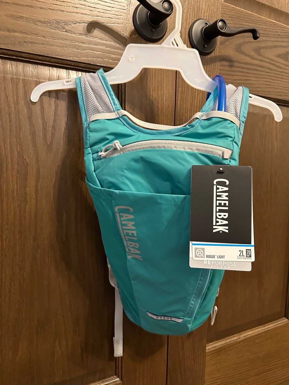 CamelBak Teal Hydration Pack with Blue Bite Valve
